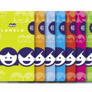 CUADERNO BASICO FORMATO 4º 40 HOJAS RAYADO 4 MM SURTIDOS LAMELA 07004