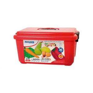 JUEGO FRUTAS HORTALIZAS Y FRUTOS SECOS 36 PIEZAS MINILAND 30811