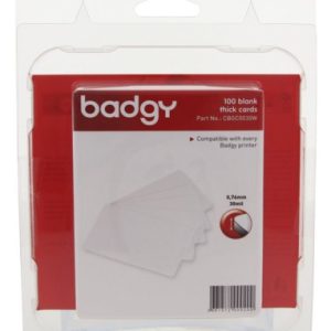 PACK 100 TARTEJAS PVC BADGY CBGC0030W