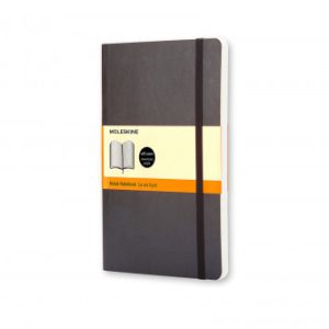 LIBRETA CLASICA TAPA BLANDA NEGRA L (13X21CM) RAYADA MOLESKINE QP616