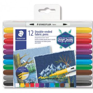 ESTUCHE DE PLÁSTICO CON 12 MARCADORES, COLORES SURTIDOS STAEDTLER 3190 TB12