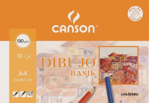 PACK 10 HOJAS BASIK 130G A4 C200406331