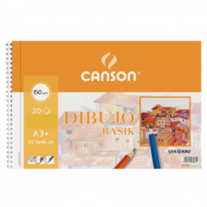 BLOC 20 HOJAS BASIK 150G A3+ GUARRO CANSON C200400694