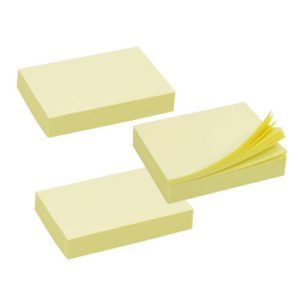 TACO NOTAS ADHESIVAS AMARILLAS 38X51 MM. 100 HOJAS BISMARK 921004