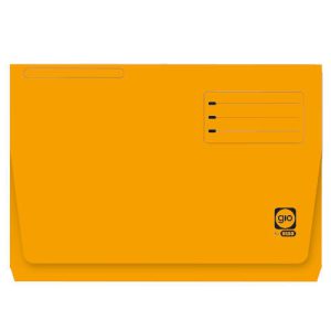 SUBCARPETA CON BOLSA Y SOLAPA INTENSAS 320 GRS FOLIO COLOR AMARILLO GIO 400040683