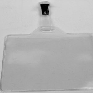 CAJA 100 FUNDAS IDENTIFICACION PVC APAISADO 70x106MM CON PINZA IBERPLAS 1075P100