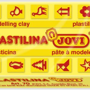 CAJA 30 PASTILLAS PLASTILINA 50 G - AMARILLO  JOVI 7002