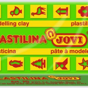 CAJA 30 PASTILLAS PLASTILINA 50 G - VERDE CLARO JOVI 7010