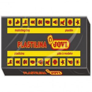 CAJA 30 PASTILLAS PLASTILINA 50 G - NEGRO JOVI 7015