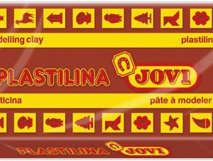 CAJA 15 PASTILLAS PLASTILINA 150 G - MARRÓN JOVI 7109