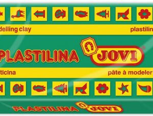 CAJA 15 PASTILLAS PLASTILINA 150 G - VERDE OSCURO JOVI 7111