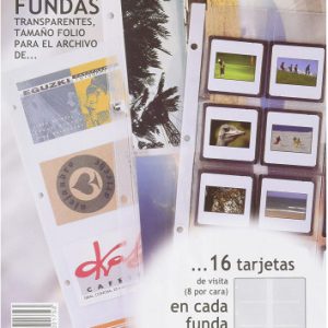 RECAMBIO DE 10 FUNDAS CON 16 TARJETAS POR FUNDA PARDO 212800