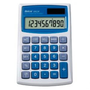 CALCULADORA DE BOLSILLO DE 10 DIGITOS MODELO 082X SOLAR / PILA IBICO IB410017