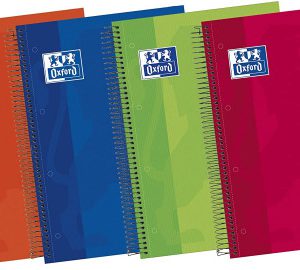 CUADERNO EUROPEANBOOK 5 TAPA EXTRADURA A4+ 120 HOJAS 5X5 COLORES VIVOS 50% HOJAS GRATIS OXFORD 100430279