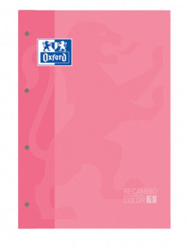 BLOC ENCOLADO COLOR 1 TAPA BLANDA A4+ 80 HOJAS 5X5 COLOR ROSA CHICLE OXFORD 400123681