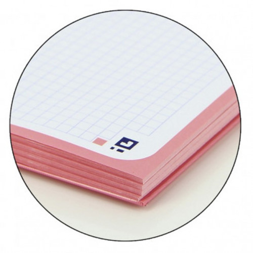 BLOC ENCOLADO COLOR 1 TAPA BLANDA A4+ 80 HOJAS 5X5 COLOR ROSA CHICLE OXFORD 400123681 - Imagen 2