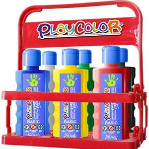 FINGER PAINT BASIC 40ML. 6 COLORES SURTIDOS PLAYCOLOR 17591.
