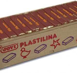 CAJA 15 PASTILLAS PLASTILINA 350 G - MARRÓN JOVI 7209