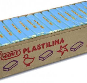 CAJA 15 PASTILLAS PLASTILINA 350 G - AZUL CLARO JOVI 7212