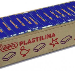 CAJA 15 PASTILLAS PLASTILINA 350 G - AZUL OSCURO JOVI 7213