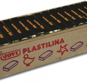 CAJA 15 PASTILLAS PLASTILINA 350 G - NEGRO JOVI 7215