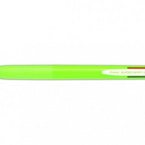 BOLIGRAFO SUPERGRIP G - 4 COLORES - CUERPO COLOR- VERDE LIMA PILOT BPKGG-35M-LG