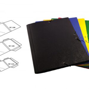 CARPETA CARTON COMPACTO GOFRADO Nº 8.FOLIO GOMA SOLAPA AMARILLO MARIOLA 5285AM