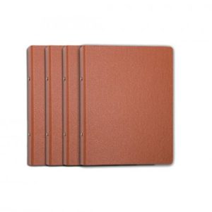 CARPETA ANILLAS REDONDAS CARTON GOFRADO FOLIO NATURAL 4-A-40 MM. Nº 12 CUERO REDONDA  MARIOLA 0184N