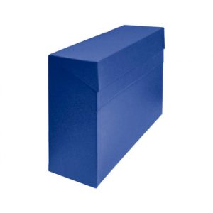 CAJA TRANSFERENCIA A4 CARTON FORRADO EN GELTEX (35X25,5X 11 CM) AZUL MARIOLA 1675AZ
