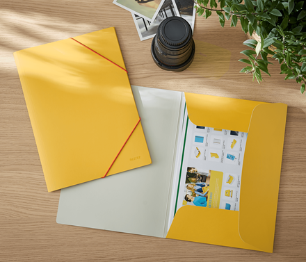 DOSSIER 3 SOLAPAS COSY SOFT TOUCH AMARILLO LEITZ 30020019 - Imagen 2