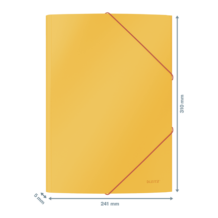DOSSIER 3 SOLAPAS COSY SOFT TOUCH AMARILLO LEITZ 30020019 - Imagen 4