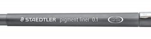 ROTULADOR CALIBRADO PIGMENT LINER 308, 0,1MM, NEGRO STAEDTLER 308 01-9