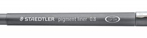 ROTULADOR CALIBRADO PIGMENT LINER 308, 0,8MM, NEGRO STAEDTLER 308 08-9