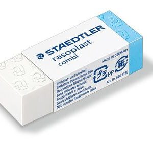 GOMA DE BORRAR COMBI RASOPLAST  (42X19X13 MM) STAEDTLER 526 BT30