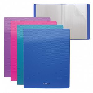 LIBRO DE PRESENTACIÓN DIAGONAL VIVID, CON 40 FUNDAS, A4, COLORES SURTIDOS ERICH KRAUSE 59195