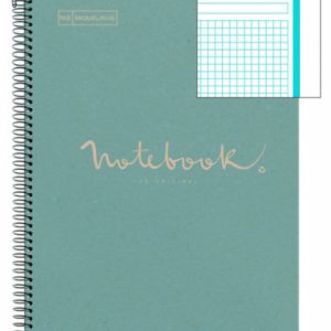 CUADERNO 100% RECICLADO NB-1 A4 80HOJAS ECOAZUL EMOTIONS MIQUELRIUS 6092