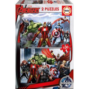 PUZZLE 2x100 AVENGERS DE 6-8 AÑOS EDUCA BORRAS 15771
