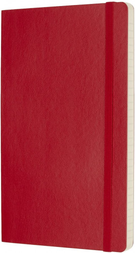 LIBRETA CLASICA TAPA BLANDA ROJO ESCARLATA L (13X21CM) RAYADA MOLESKINE QP616F2 - Imagen 2