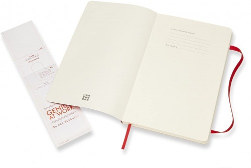 LIBRETA CLASICA TAPA BLANDA ROJO ESCARLATA L (13X21CM) RAYADA MOLESKINE QP616F2 - Imagen 5
