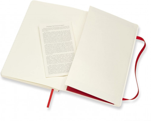 LIBRETA CLASICA TAPA BLANDA ROJO ESCARLATA L (13X21CM) RAYADA MOLESKINE QP616F2 - Imagen 6
