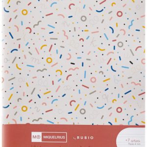 CUADERNO GRAPADO 4º 32HOJAS PAUTA 4MM MR CON EJERCICIOS RUBIO MIQUELRIUS 8142