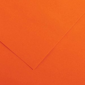 PAQUETE 25 HOJAS CARTULINA IRIS 50X65 185G NARANJA GUARRO CANSON C200040224