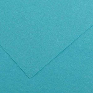 PAQUETE 25 HOJAS CARTULINA IRIS 50X65 185G AZUL TURQUESA GUARRO CANSON C200040236