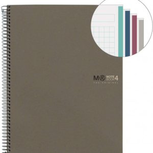 CUADERNO 100% RECICLADO NB-4 A5 120HOJAS ECOGRIS MIQUELRIUS 6084