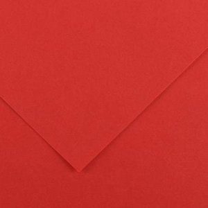 PAQUETE 50 HOJAS CARTULINA IRIS A4 185G ROJO GUARRO CANSON C200040162