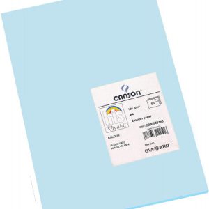 PAQUETE 50 HOJAS CARTULINA IRIS A4 185G AZUL CIELO GUARRO CANSON C200040166