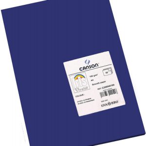 PACK 50 HOJAS CARTULINA IRIS A4 185G AZUL ULTRAMAR CANSON C200040169