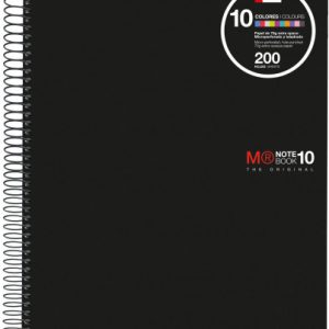 CUADERNO ESPIRAL NB-10 A4 200 HOJAS 5X5MM POLIPROPILENO NEGRO MIQUELRIUS 47009