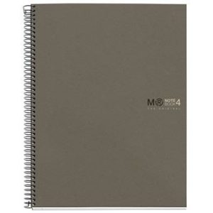 CUADERNO 100% RECICLADO NB-4 A4 120HOJAS ECOGRIS MIQUELRIUS 6082