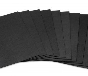 BOLSA DE 10 LAMINAS GOMA EVA 40X60 CM. EN COLOR NEGRO FAIBO 1655-10-02